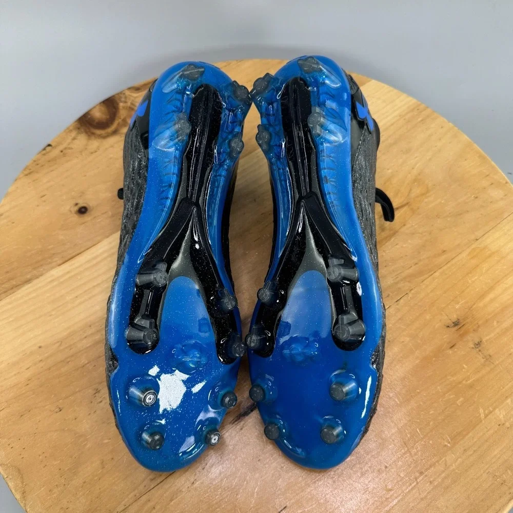 Under‎ Armour UA Magnetico Elite 5 FG Mens Size 10 Soccer Cleats Black Blue NEW